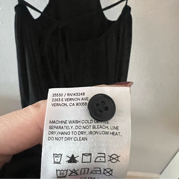 Reformation True Cut-Out Strappy Black Midi Dress - Picture 8 of 8